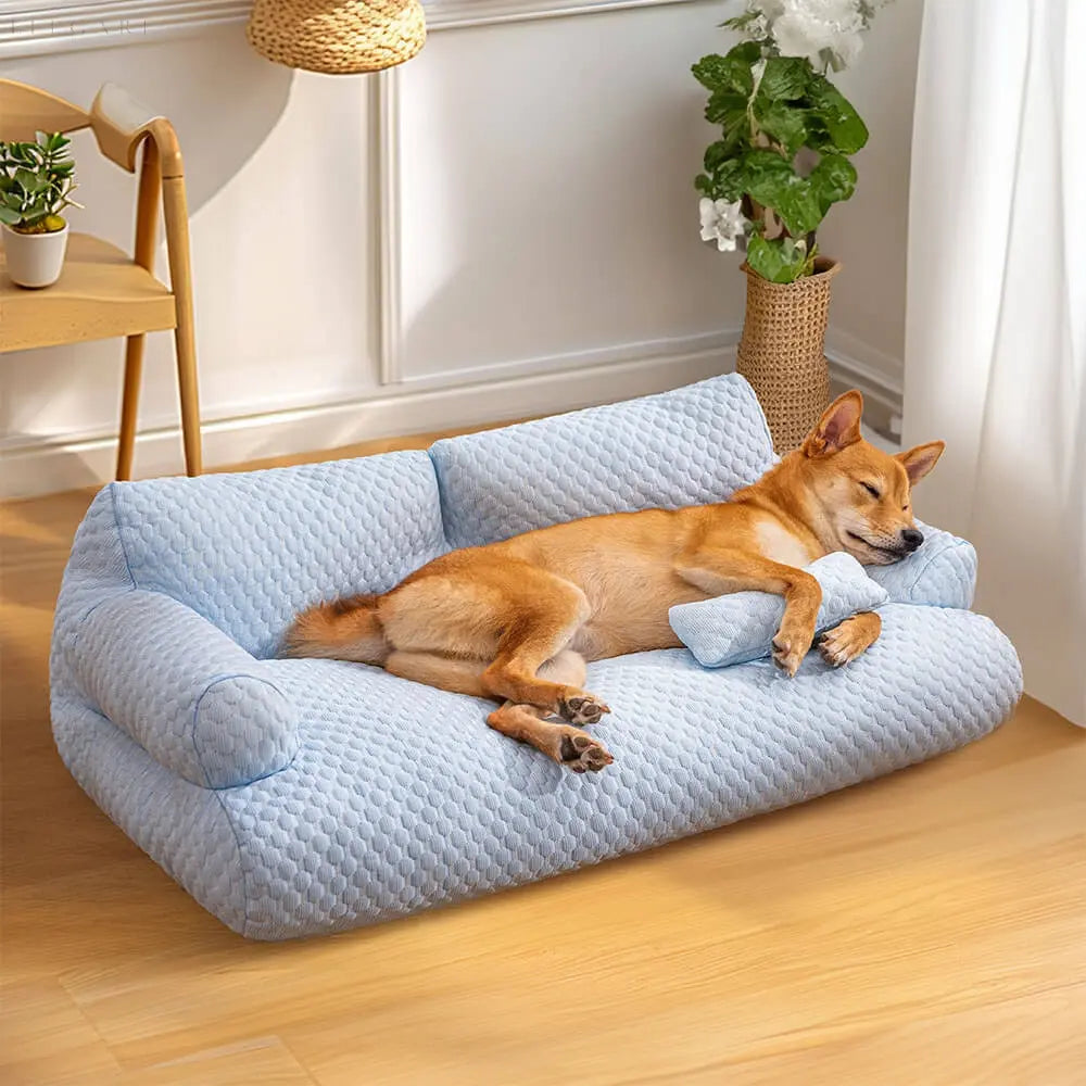 Washable Plush Pet Cushion Bed - CozyPaws