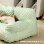 Washable Plush Pet Cushion Bed - CozyPaws