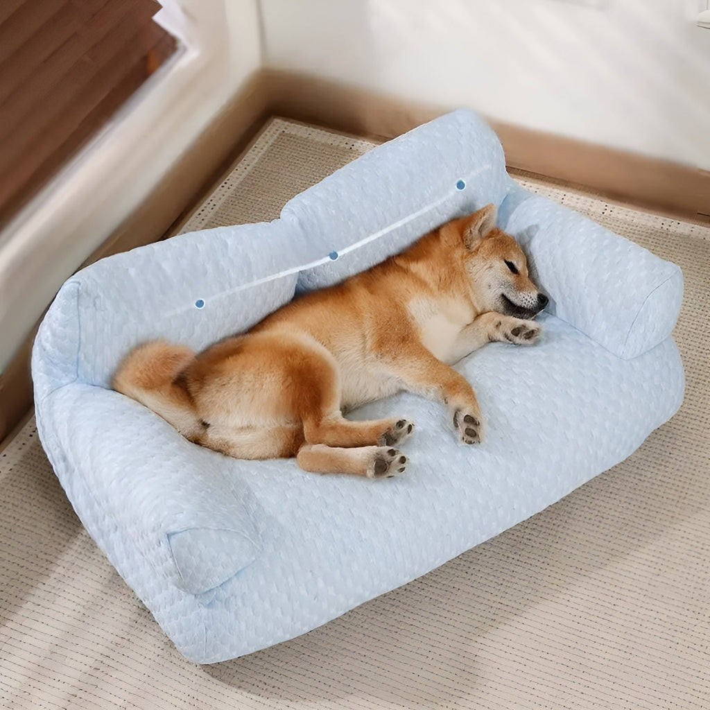 Washable Plush Pet Cushion Bed - CozyPaws