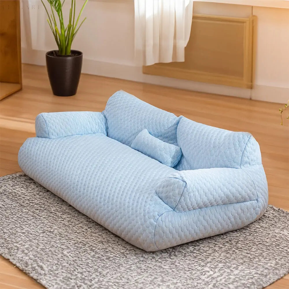 Washable Plush Pet Cushion Bed - CozyPaws