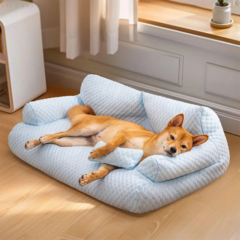 Washable Plush Pet Cushion Bed - CozyPaws