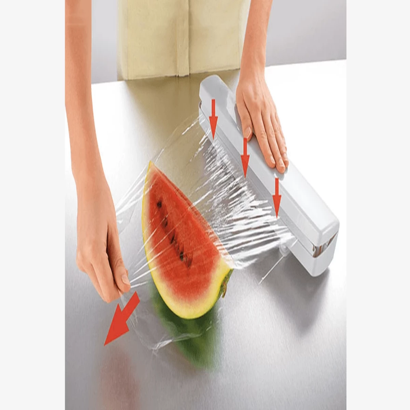 Food packaging dispenser – Plastic, foil, baking paper, cling film cutter