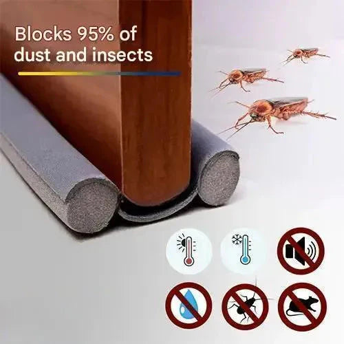 Adjustable Door Stopper – Seals gaps to block dust and pests
