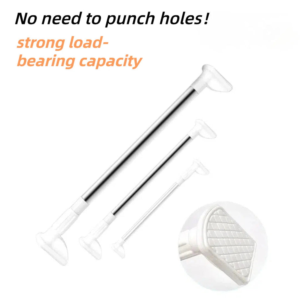 Adjustable Drill-Free Rod – Stainless Steel Curtain Rod