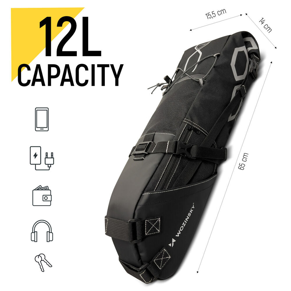 Waterproof Bicycle Saddle Bag with Large Capacity – AquaTrail