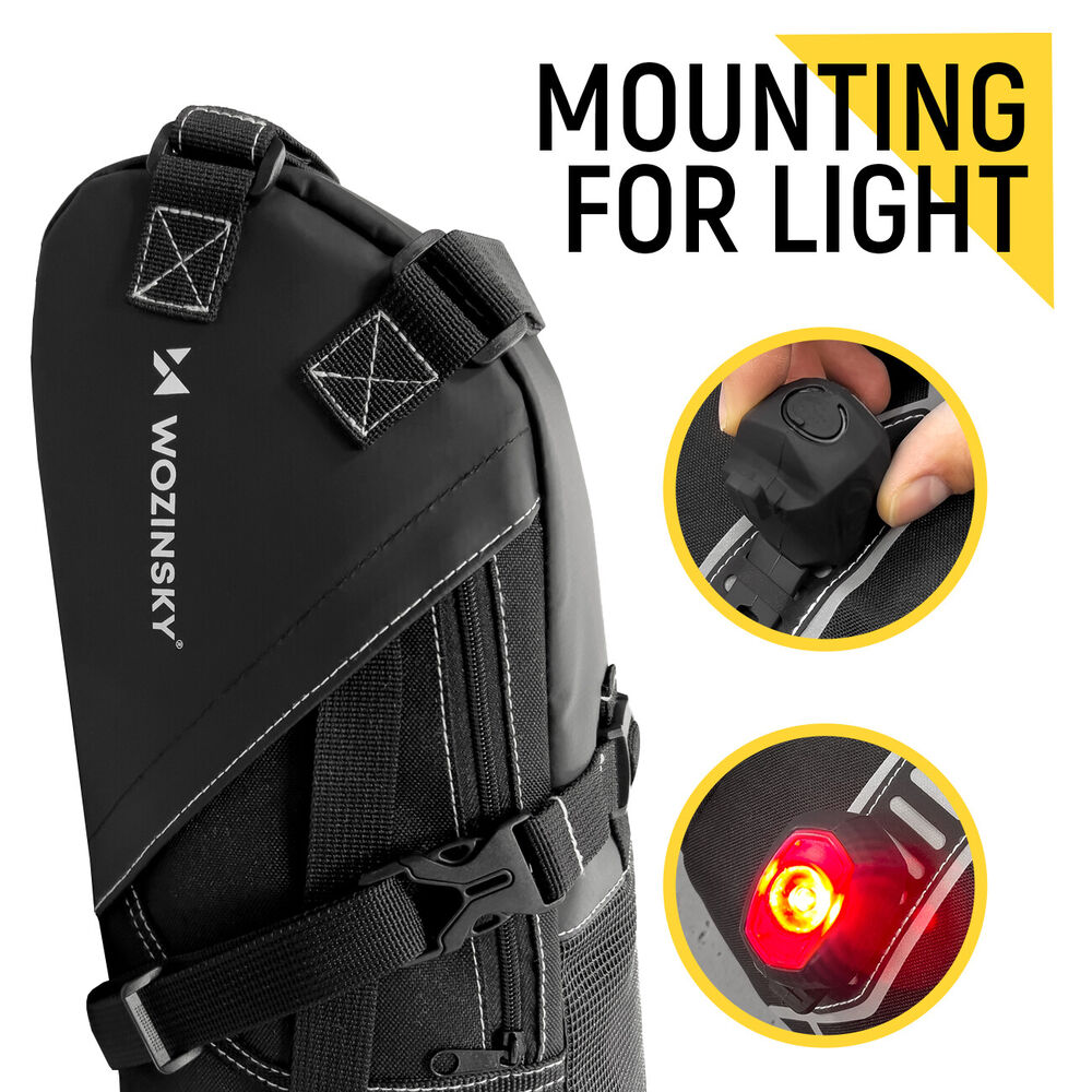 Waterproof Bicycle Saddle Bag with Large Capacity – AquaTrail