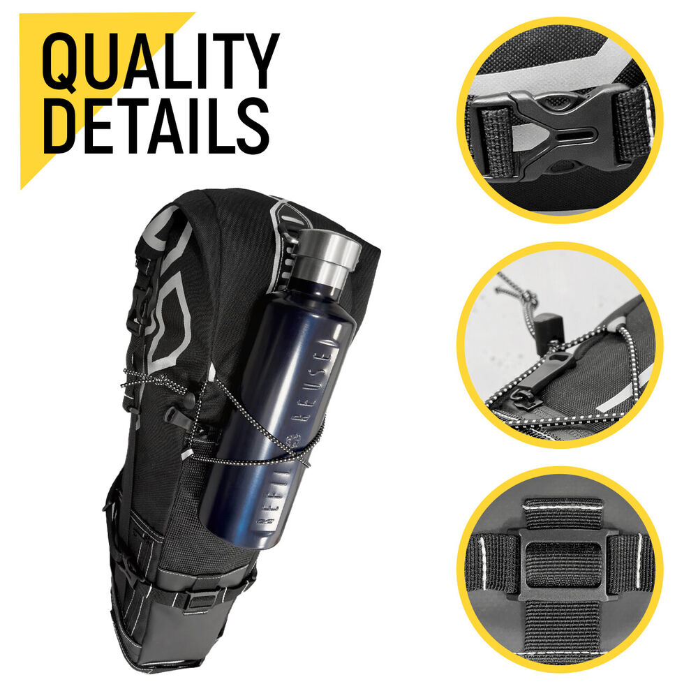 Waterproof Bicycle Saddle Bag with Large Capacity – AquaTrail