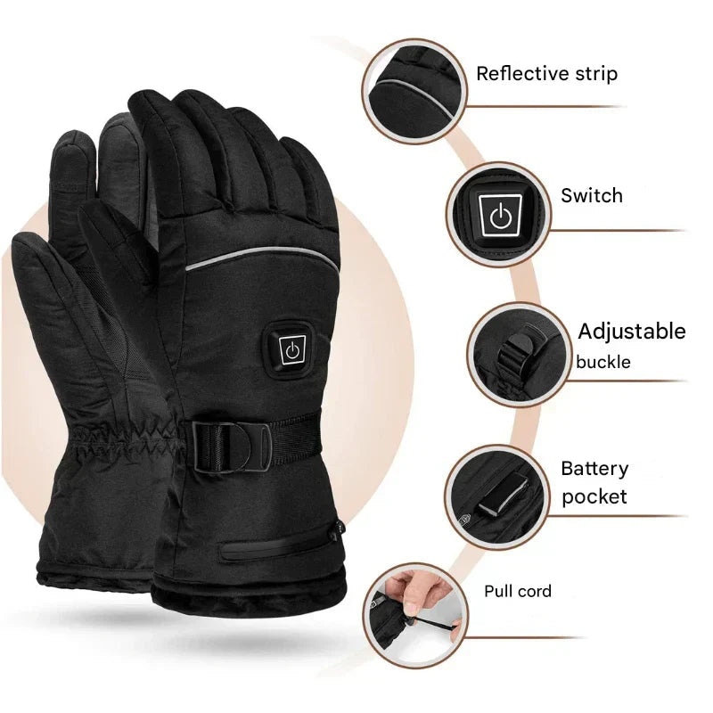 WarmHand Pro – Waterproof Electric Heated Gloves with Touchscreen