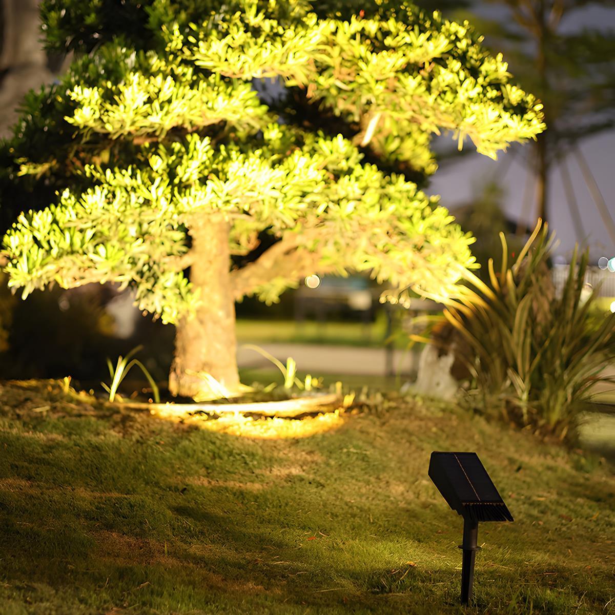 Waterproof Solar LED Multi-Zoom Spot Light | Adjustable Zoom. Eco-Friendly & Ideal for Garden and Outdoor Landscape Lighting