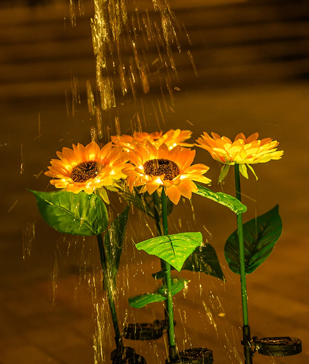 Waterproof Solar Energy Sunflower Lamp - SolarBloom