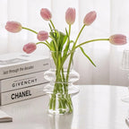 Wave-shaped Glass Flower Vase