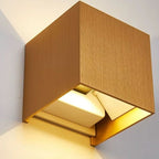 Weatherproof Cube Wall Light – Up Down LED Outdoor Lamp