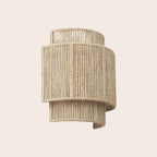 WeaveGlow Contemporary Rattan Woven Wall Lamp