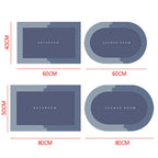 Water-Absorbent Floor Mat with Non-Slip Rubber Backing