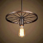 Retro-Style-Wheel-Pendant-Light
