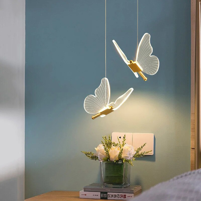 Pendant Light Modern Butterfly LED Wall Fixture