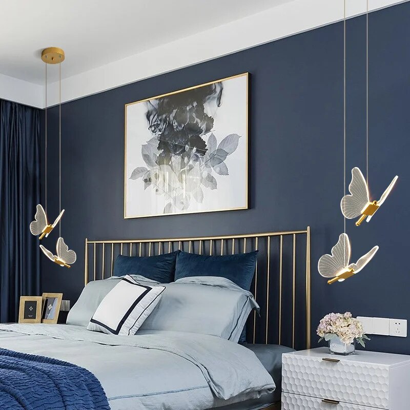 Pendant Light Modern Butterfly LED Wall Fixture