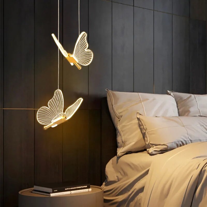 Pendant Light Modern Butterfly LED Wall Fixture