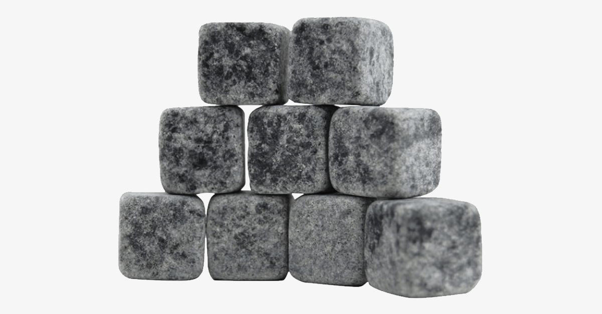 Pack of 9 Ice Stones for Spirits – Enjoy Your Drinks 'On The Rocks'!