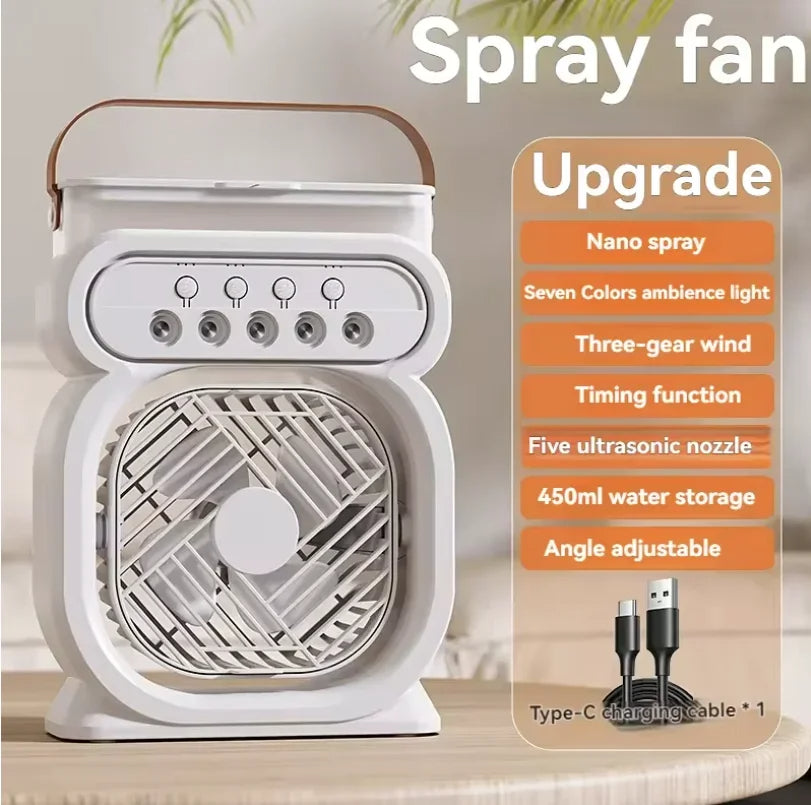 3 in 1 Portable Air Conditioner with Night Light and Humidifier