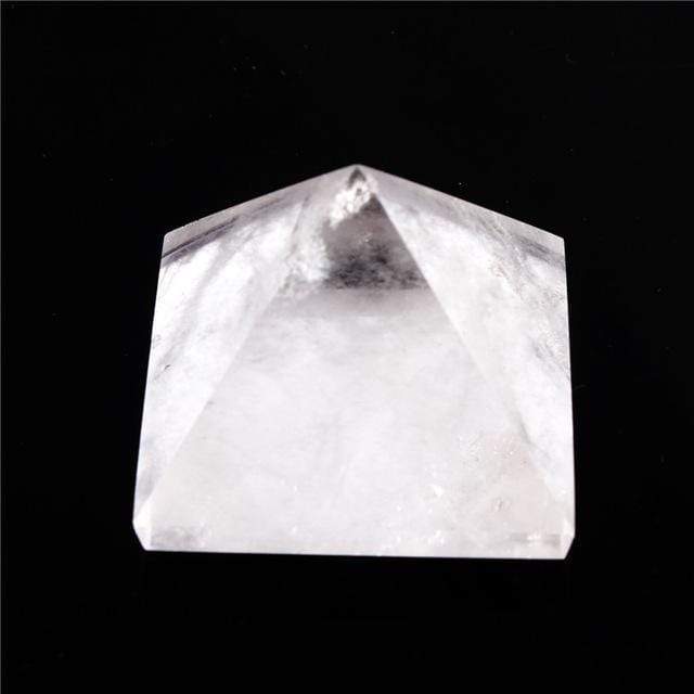 Crystal chiseled pyramid
