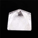 Crystal chiseled pyramid