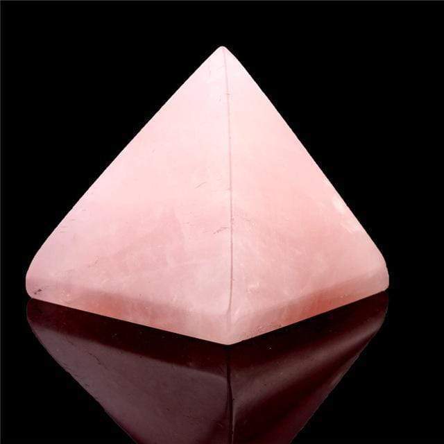 Crystal chiseled pyramid