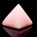 Crystal chiseled pyramid