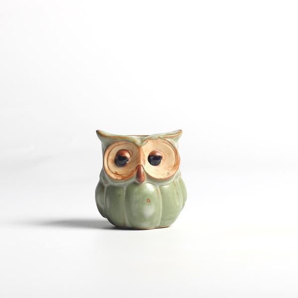 Owls Ceramic Flower Pot Set 5-piece