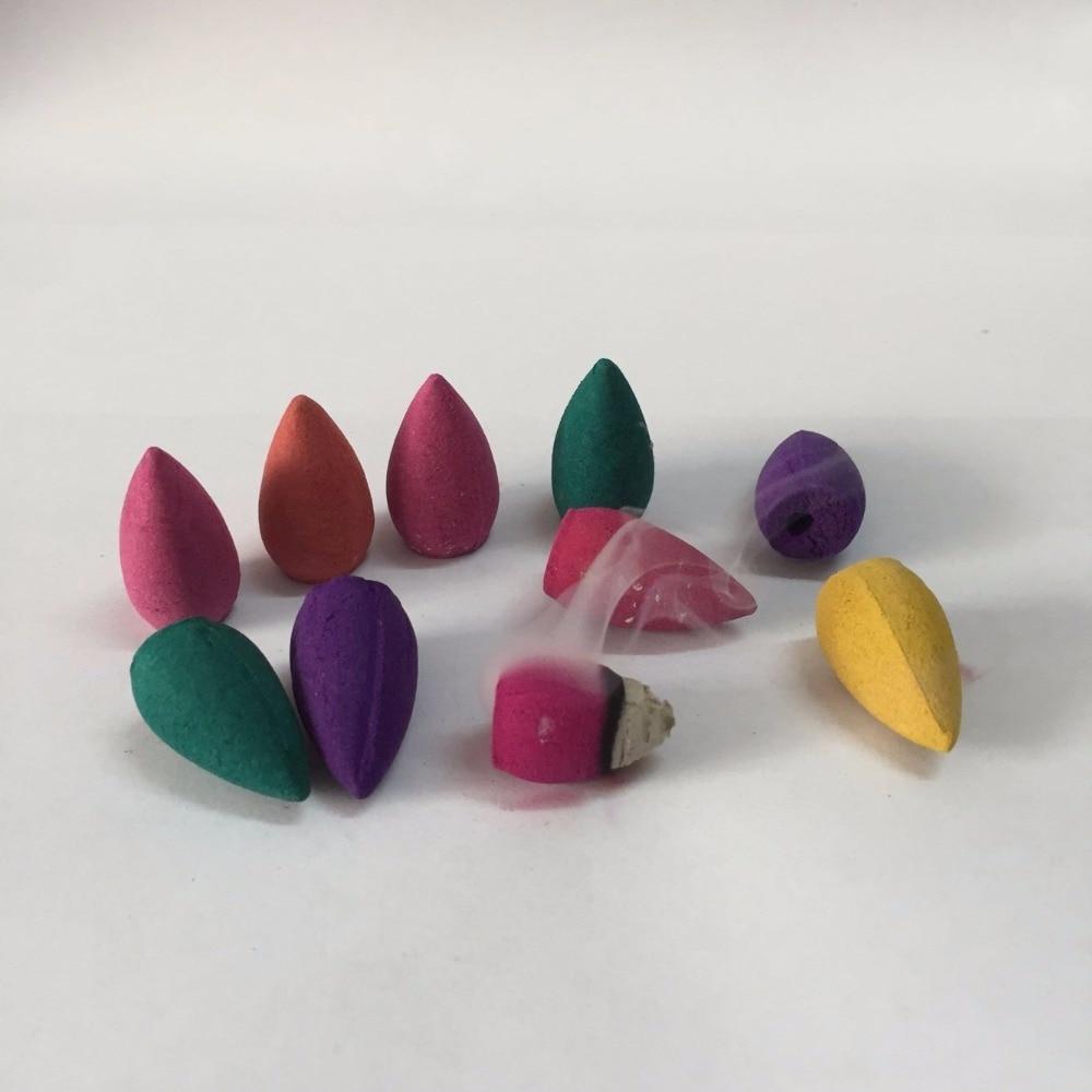 Smoking Man Backflow Incense Cones Glass Bottle 60 Pieces