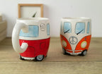 GroovyCup Camperbus Mug – Retro Ceramic Coffee Mug 330ml