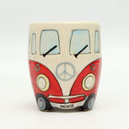 GroovyCup Camperbus Mug – Retro Ceramic Coffee Mug 330ml