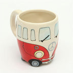 GroovyCup Camperbus Mug – Retro Ceramic Coffee Mug 330ml