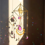 AuraBloom Crystal Sun Catcher | Healing Crystal | Feng Shui Decoration | Positive Energy for Home
