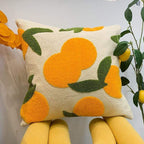 Orange Embroidery Pillowcase