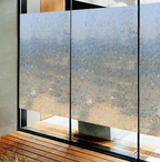 Colorful window film with a three-dimensional rainbow