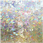 Colorful window film with a three-dimensional rainbow
