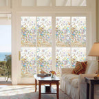 Colorful window film with a three-dimensional rainbow