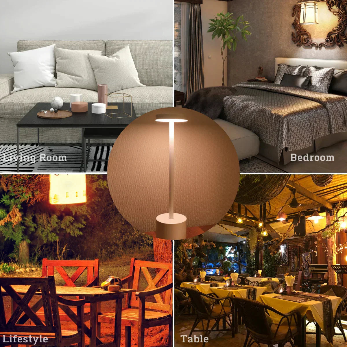 Wireless Metal LED Table Lamp - LumiMetal