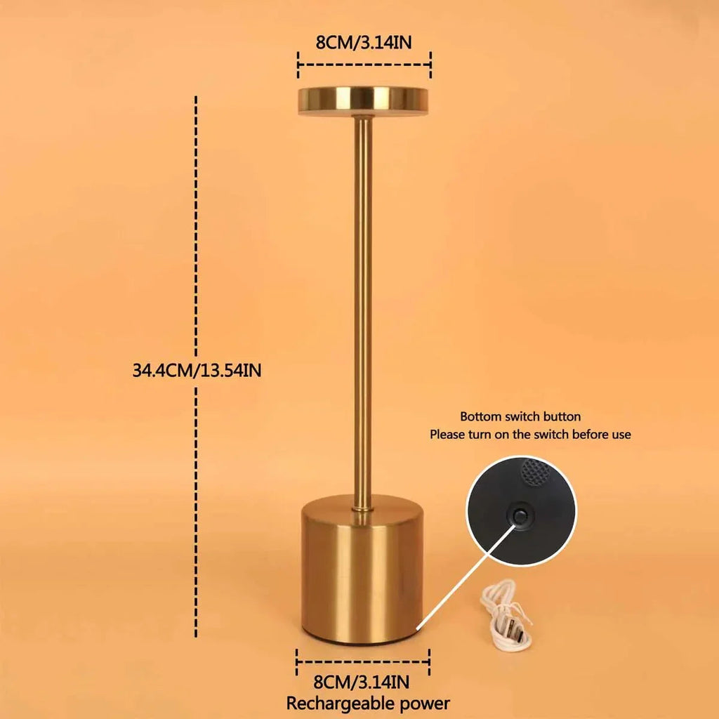 Wireless Metal LED Table Lamp - LumiMetal