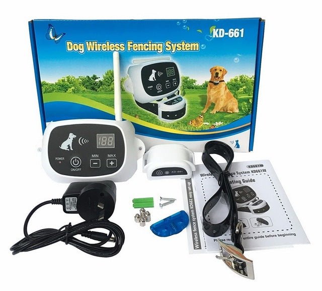 Wireless Dog Fence System – Rechargeable Waterproof Collar for Safe Boundaries