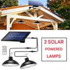 Wireless Solar LED Lamp Set with Remote Control – TwinRay