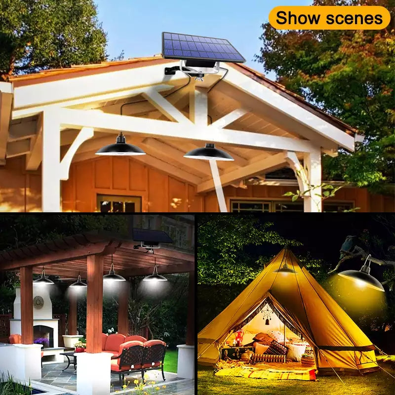 Wireless Solar LED Lamp Set with Remote Control – TwinRay