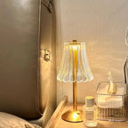 Wireless Table Lamp with Crystal Decor and Dimmable Lighting - GlamLight