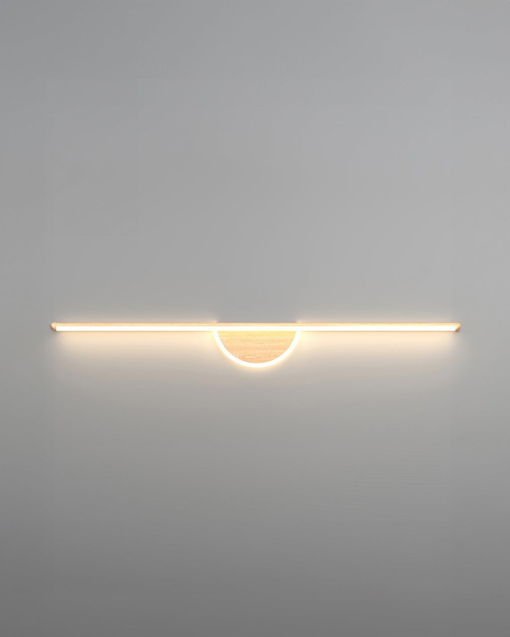 Modern Wall Lamp made of Wooden Arch