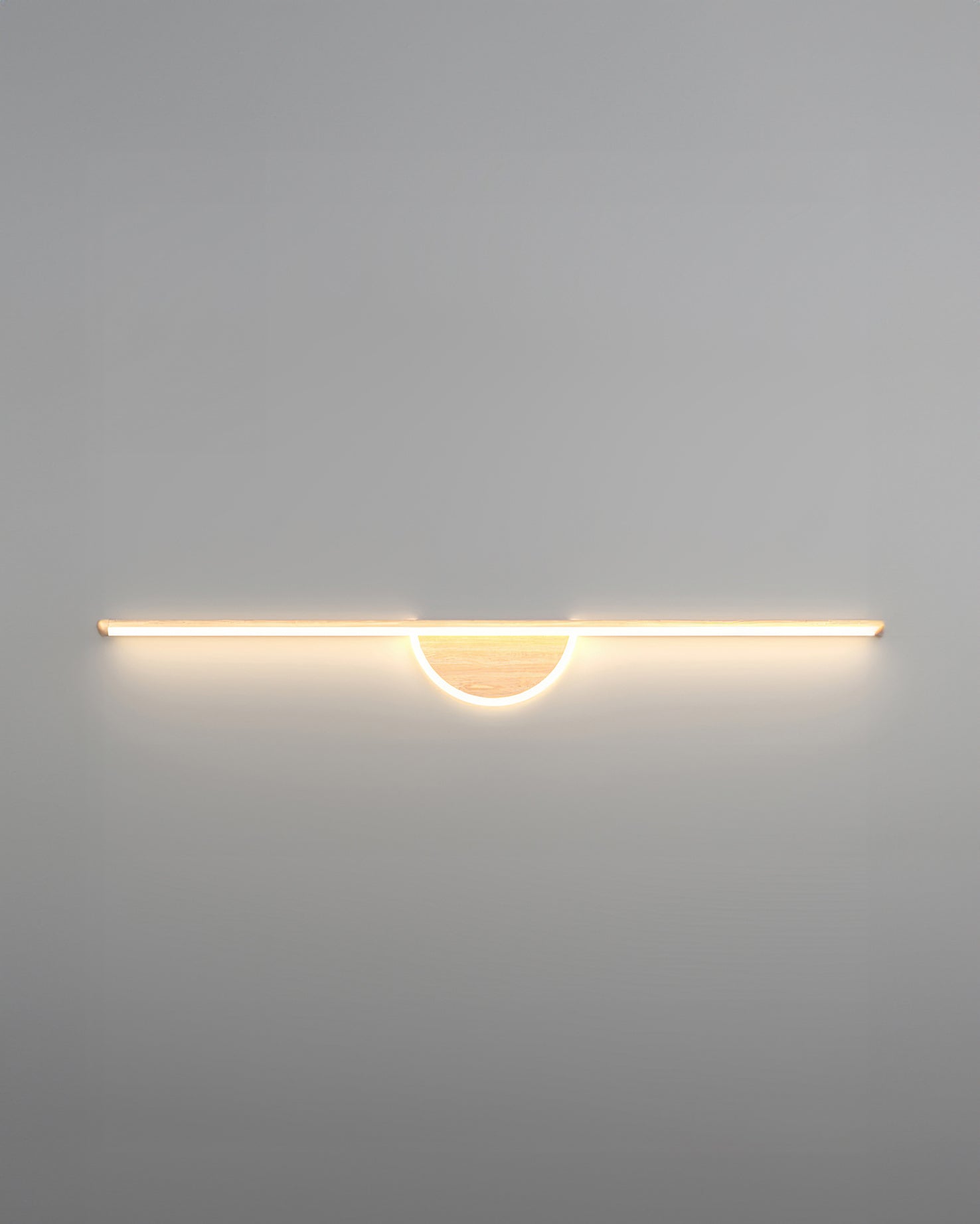 Modern Wall Lamp made of Wooden Arch