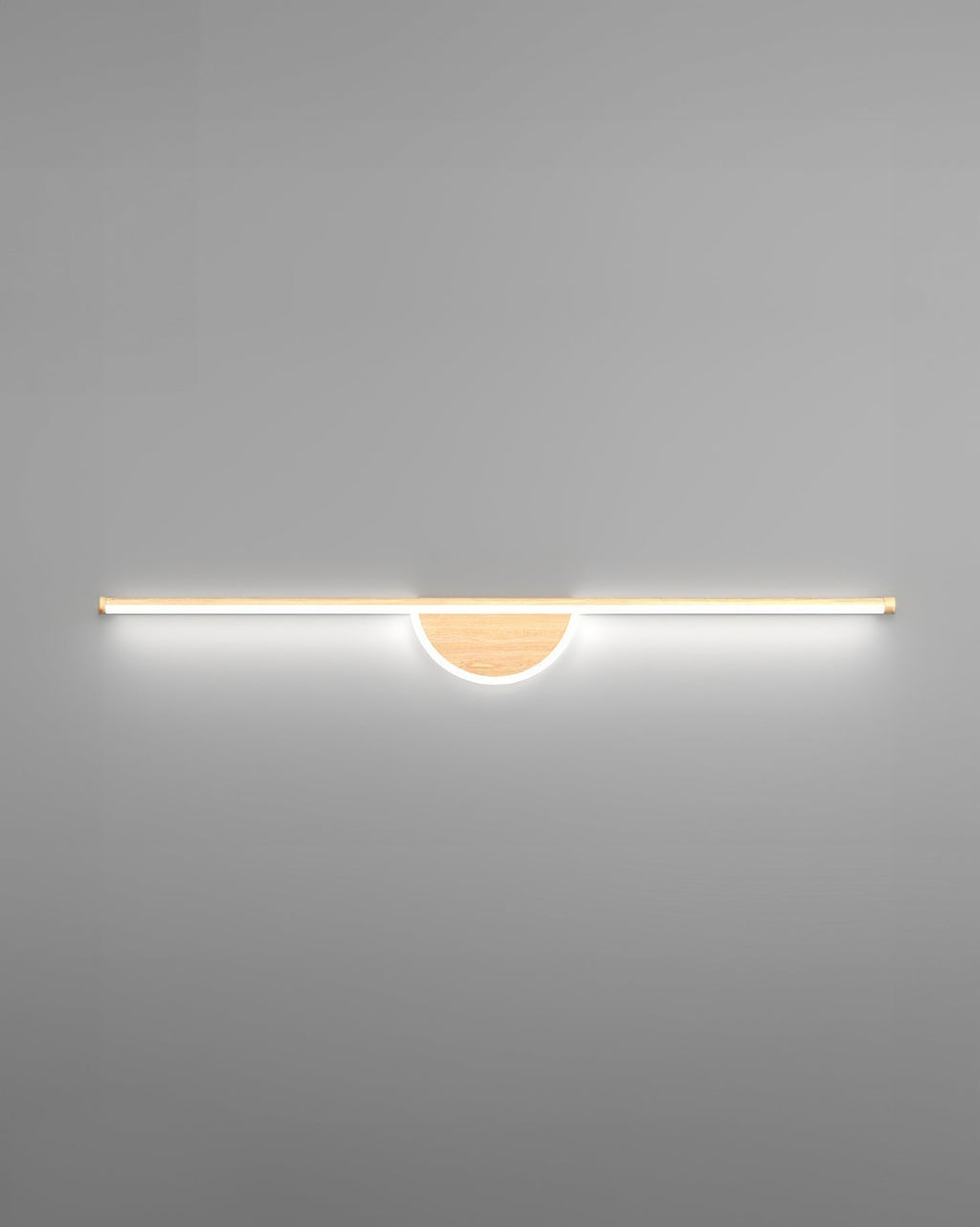 Modern Wall Lamp made of Wooden Arch