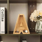 Wooden Alphabet Letters 'Initial' Piggy Bank
