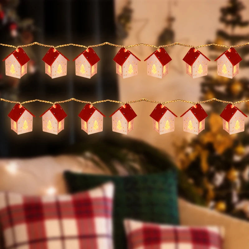 Wooden Christmas Houses with LED Lights - GlowHouse