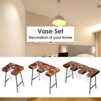 Wood frame vase decorations